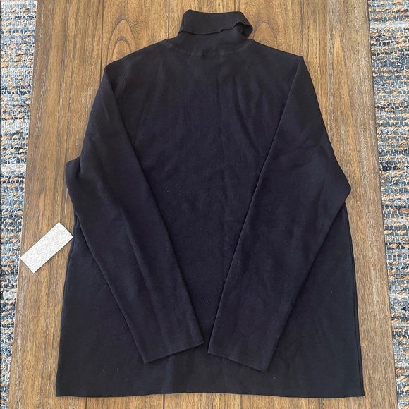 NWT Chico’s Coolmax Black Turtle Neck Pullover Sweater Size XXL - Picture 3 of 5